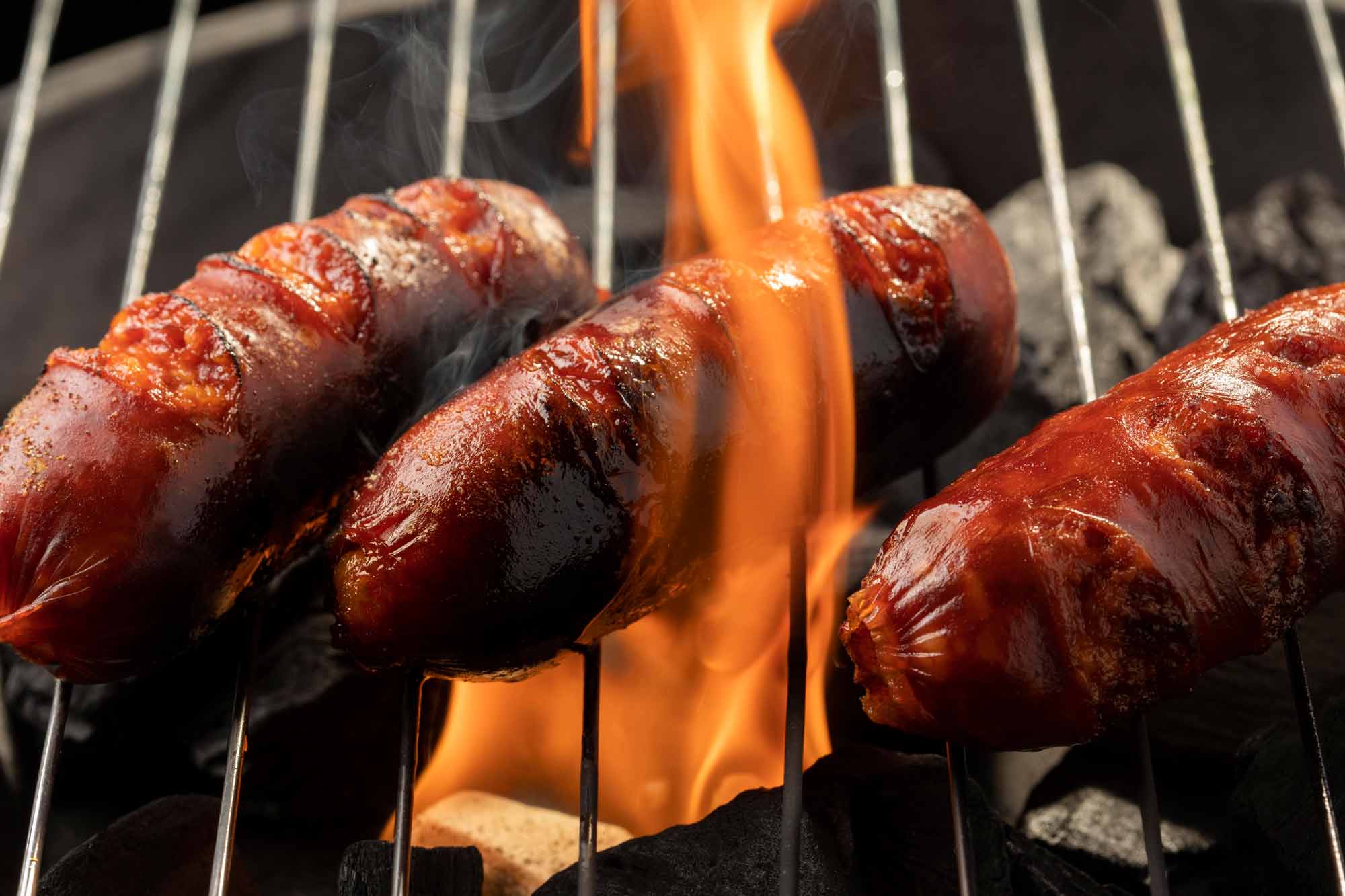 chorizos a la brasa tapa española